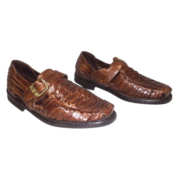 Verde International Other - VERDE INTERNATIONAL Mens Brown Leather Hurache Sandals Sz 9.5